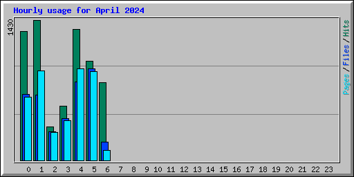 Hourly usage for April 2024