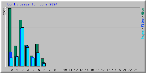 Hourly usage for June 2024