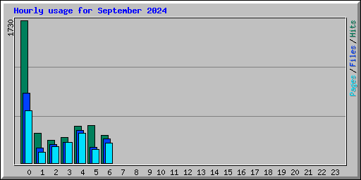 Hourly usage for September 2024