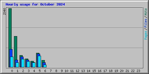 Hourly usage for October 2024