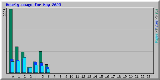 Hourly usage for May 2025