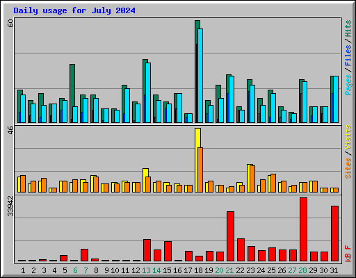 Daily usage for July 2024