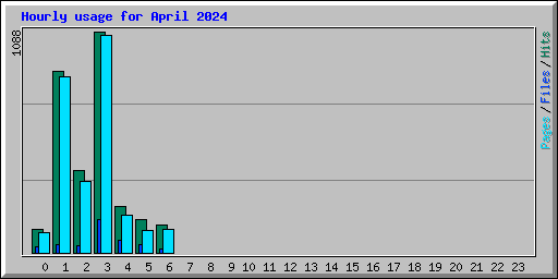 Hourly usage for April 2024
