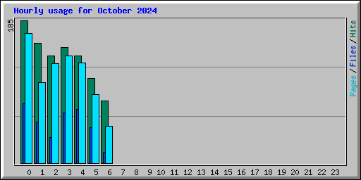 Hourly usage for October 2024