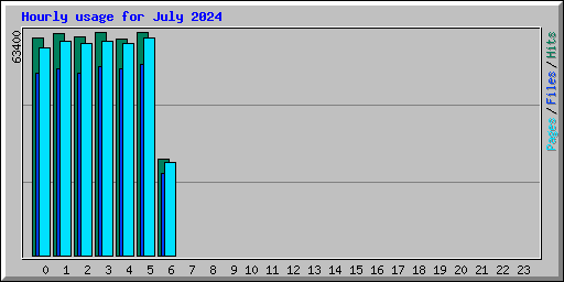 Hourly usage for July 2024