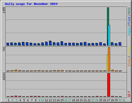 Daily usage for November 2024