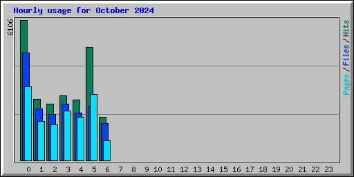 Hourly usage for October 2024
