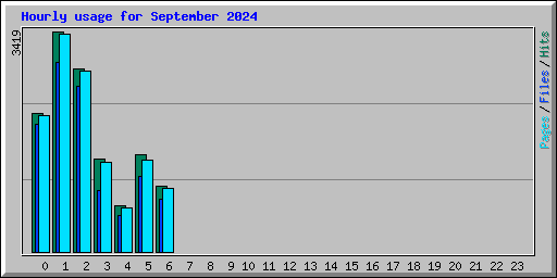 Hourly usage for September 2024