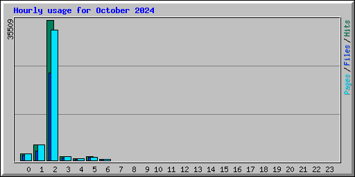 Hourly usage for October 2024