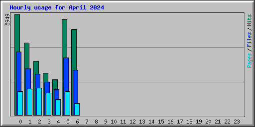 Hourly usage for April 2024