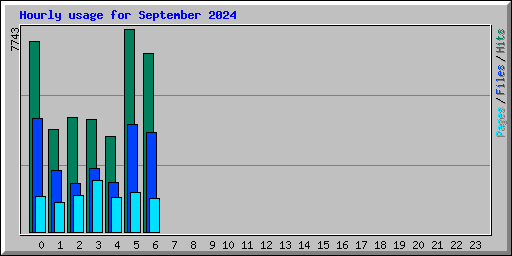 Hourly usage for September 2024