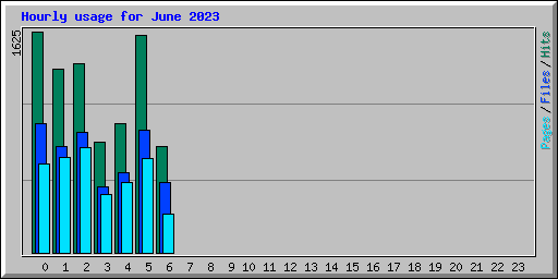 Hourly usage for June 2023