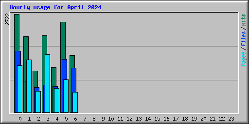 Hourly usage for April 2024