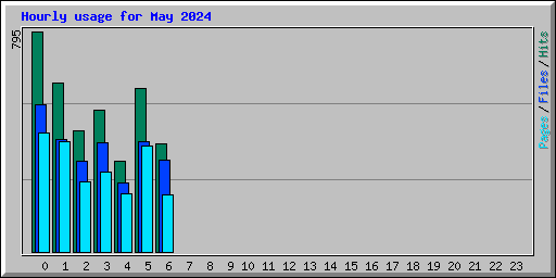 Hourly usage for May 2024