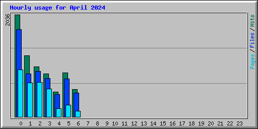 Hourly usage for April 2024