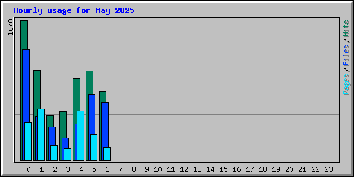 Hourly usage for May 2025