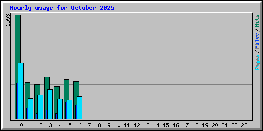 Hourly usage for October 2025