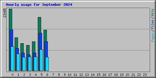 Hourly usage for September 2024