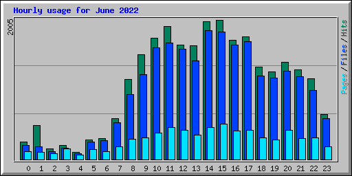 Hourly usage for June 2022