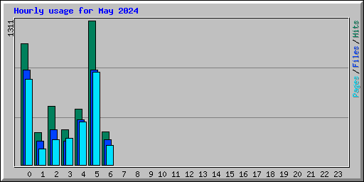 Hourly usage for May 2024