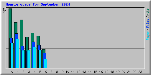 Hourly usage for September 2024