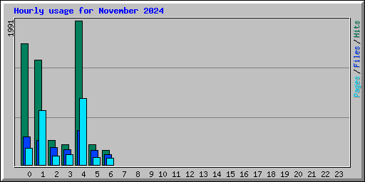 Hourly usage for November 2024